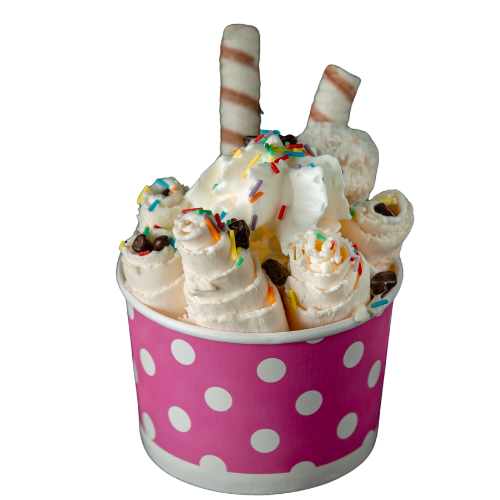 frozen roll ice cream vanilla